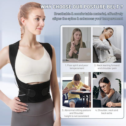 SwiftStore™ Adjustable Posture Corrector – Back, Neck & Shoulder Support
